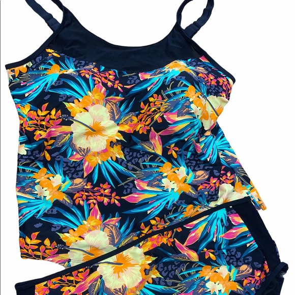 Your Best look 2 piece swimsuit tropical size 20W - Picture 1 of 8
